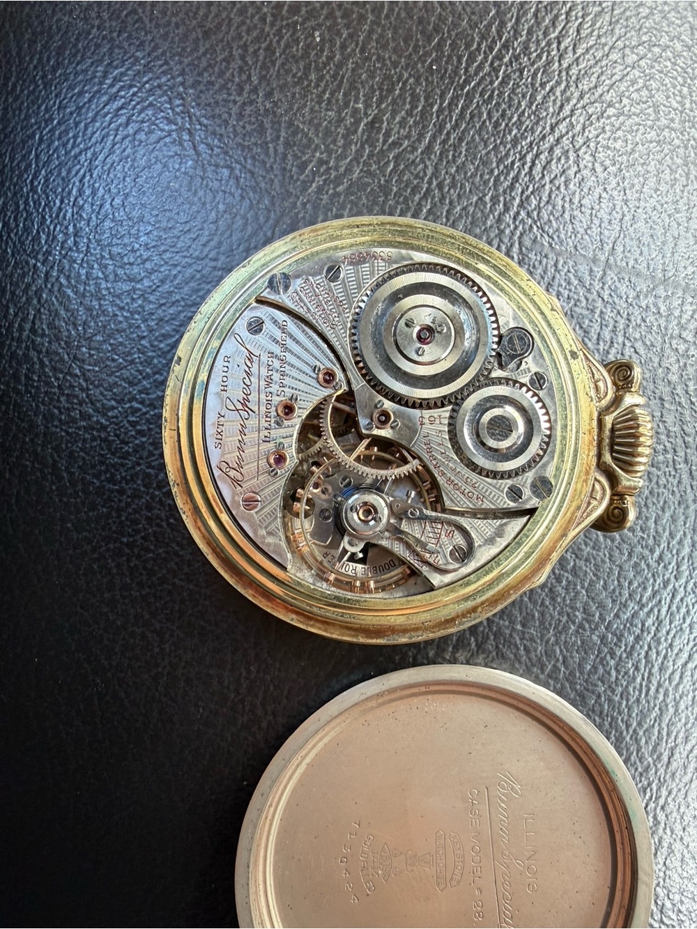 Illinois Bunn Special 163 Type I 23J 60 Hour Model 14 Railroad Pocket Watch RARE